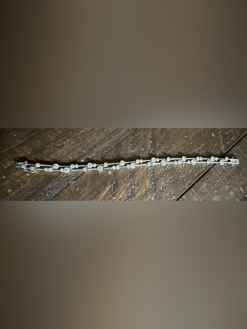Diamonique Sterling Silver Tennis Bracelet - Picture 5 of 9